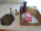 Silverplate Candle Holders, Tray & Cleaners