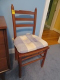 Wicker Bottom Wood Chair