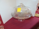Glass Cake Plate w/ Cover