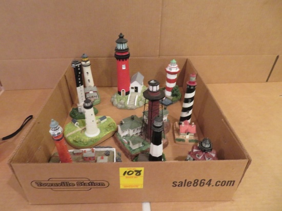 Lot of Collectible Lighthouses
