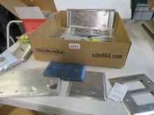Large Lot of Stainless Switch, Receptacle & Covers