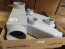 Lot of PVC Conduit Body Units
