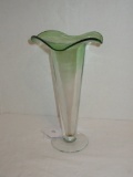 9 1/2” Tall Hand Blown Art Glass Vase