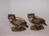 Napco Ware Great Homed Owl Planters