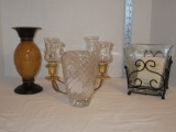 Candle Holder & Vase Lot