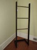 Wood & Metal Ladder Style Quilt Rack