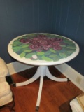 Whimsically Painted Small Dining Table