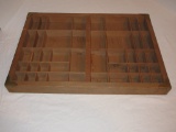 Brass Capped Printers Tray Style Display