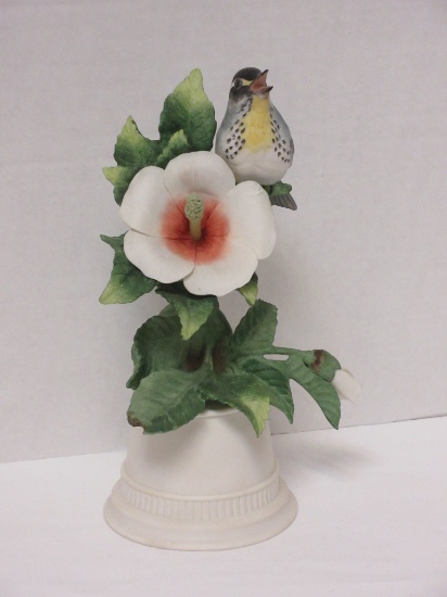 Boehm Yellow Throated Warbler Porcelain Figurine - Hallmark 431 - 9"