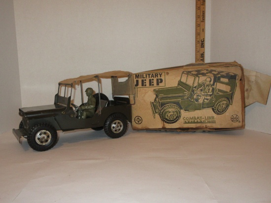 MARX Willys Military Jeep - In Original Box w/Detachable Cloth Top