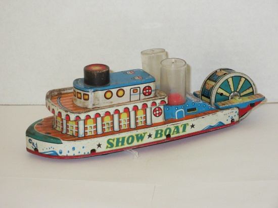 Toy Show Boat - Tin Litho made in Japan