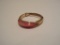 Yellow Gold Ring w/ Coral Stone