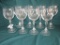 8 Crystal Water Goblets