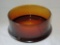 Beautiful Amber Glass Console Bowl