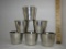6 Pewter Cups