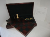 Chess Set In Beautiful Mahogany Box
