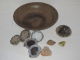 Shirley Sargent Signed Bowl & Misc. Geodes