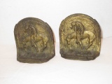Vintage Cast Iron “End Of The Trail” Bookends