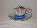 Hand painted Demitasse Cup & Saucer