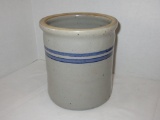 Jerry Brown Signed Pottery Crock