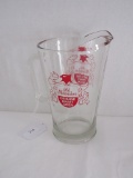 Old Milwaukee Glass Beer Pitcher