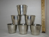 6 Pewter Cups