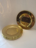 12 Brass tone Festive Chargers