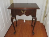 Ethan Allen 1 Drawer Chippendale Style Side Table