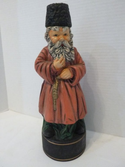 Alberta's Ceramic Russian Monk Decanter 12"