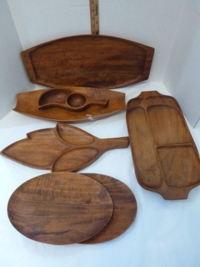 Lot - Misc. Wooden Kitchenware