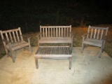 4 Piece Teak Patio Set