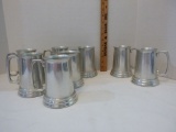 Lot - 8 Aluminum Mugs