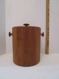 Mid Century Mod Wooden Ice Bucket