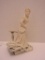 Vintage Parian Ware Figurine of Cinderella leaving the ball - slipper at her foot - 7