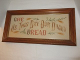 Cross Stitch “Give Us This Daily Bread”
