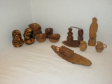 Lot Vintage Wood ware