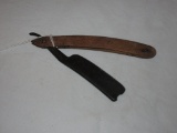 Oak Handled Straight Razor