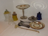 Lot Misc. Sterling, Silver-plate & Glass