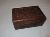 Carved Box – Floral Motif – Made In India