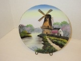 8” Hand painted Windmill Plate