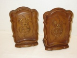 Pair of Syroco Wood Bookends