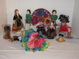 Lot- Misc. Cloth Dolls