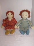 Farmer Couple Cloth Dolls