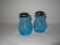 Vintage  Salt & Pepper Coin Glass