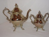 Silver Plate Teapot & Covered Sugar