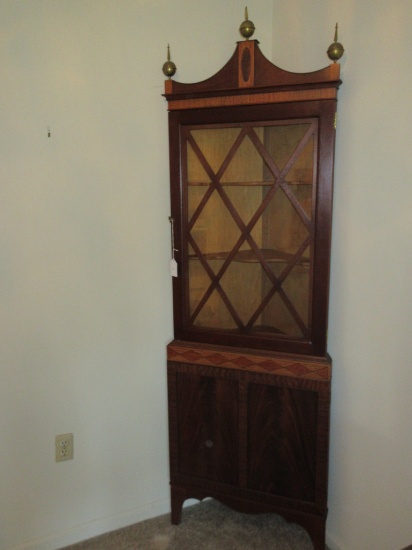 Mahogany Corner Cabinet