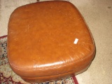 Large Leather Foot Stool