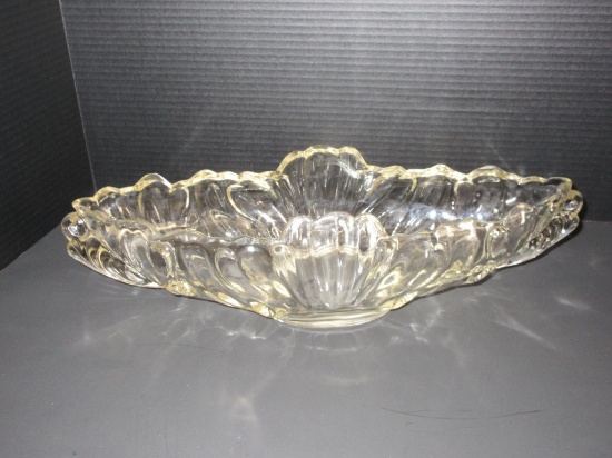 Clear Pressed Glass Center Bowl