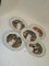 Set of Decorative Plates Depicting French Market Vendors - 8