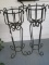Pair Wrought Iron Plant Stands